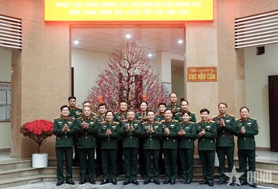 Gallery - 	Thượng tướng Lê Quang Minh thăm, chúc Tết Cục Hậu cần