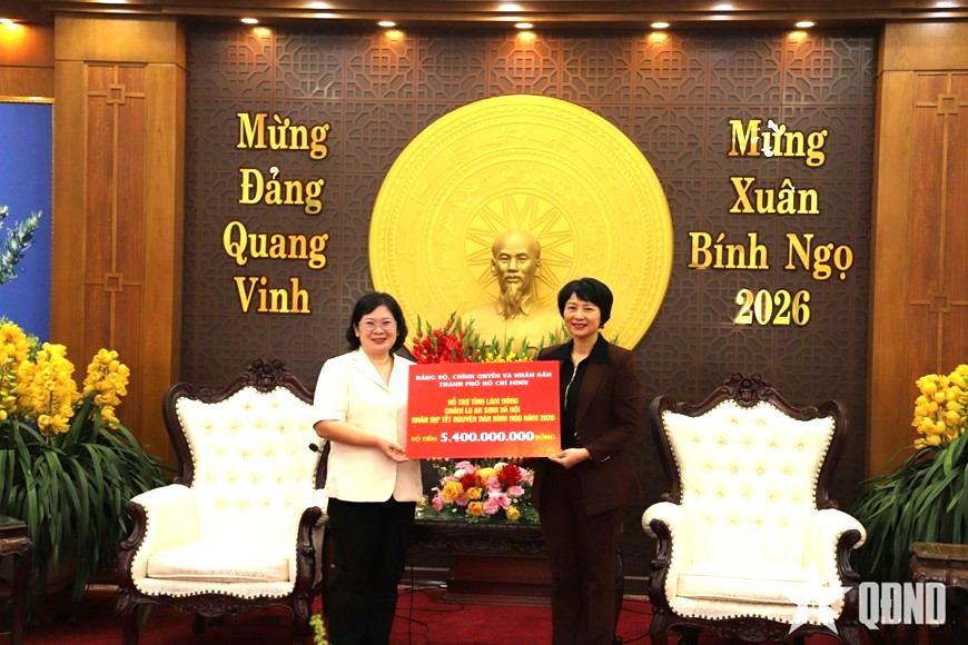 TP Hồ Chí Minh hỗ trợ Lâm Đồng 5,5 tỷ đồng chăm lo an sinh xã hội dịp Tết