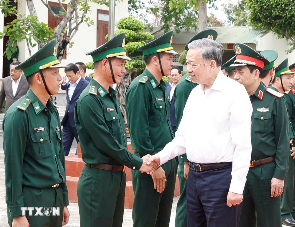 Tổng Bí thư Tô Lâm: Bộ đội Biên phòng tuyệt đối không chủ quan, lơ là trong bất kỳ tình huống nào