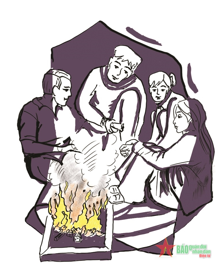 Bếp lửa đỏ ấm suốt bốn mùa