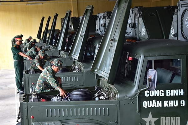 Bộ đội Công binh Quân khu 9 Vui xuân mới, sẵn sàng chiến đấu cao