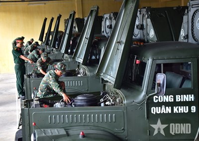 Gallery - 	Bộ đội Công binh Quân khu 9: Vui xuân mới, sẵn sàng chiến đấu cao