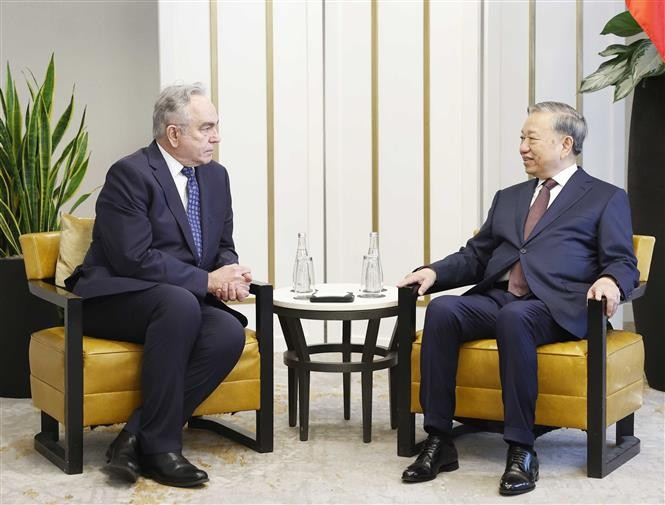 Tổng Bí thư Tô Lâm tiếp cựu Thứ trưởng Ngoại giao Hoa Kỳ Kurt Campbell