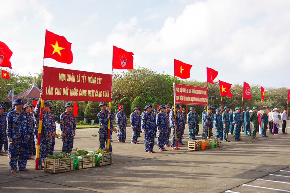 Đẩy mạnh chương trình “Xanh hóa Trường Sa” trên các đảo thuộc đặc khu Trường Sa