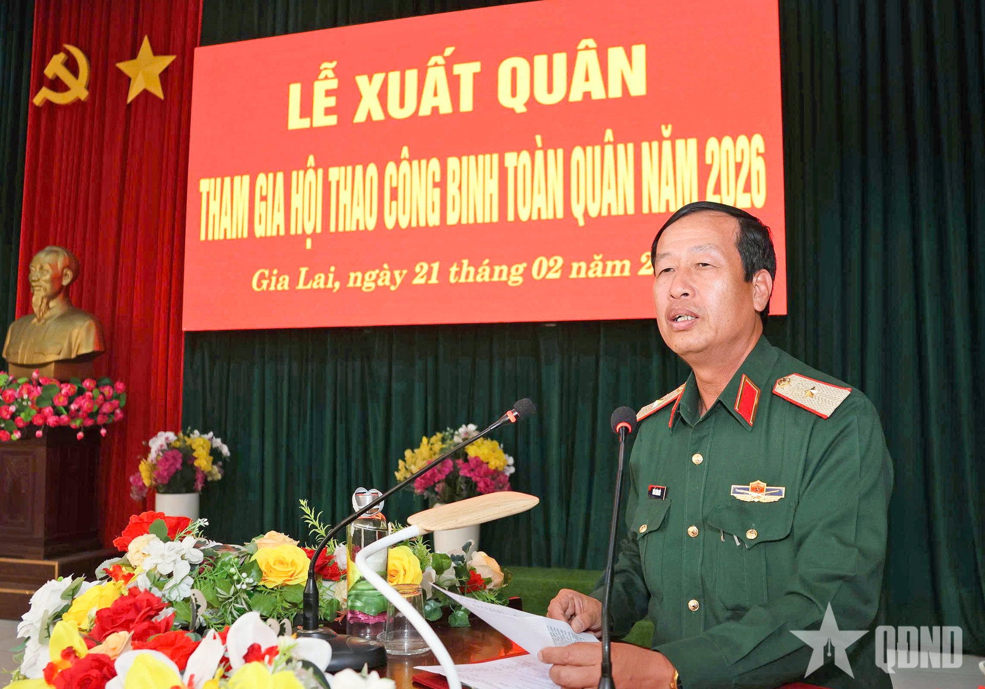 Quân đoàn 34: Tổ chức Lễ xuất quân tham gia Hội thao Công binh toàn quân năm 2026 ​