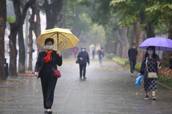 Thời tiết hôm nay 23-2 Miền Bắc mưa nhỏ ngày đầu đi làm sau Tết