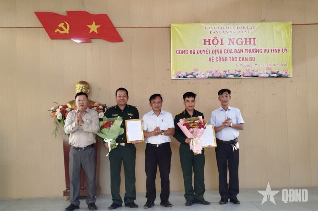 2 sĩ quan Quân đội được bổ sung vào Ban Chấp hành Đảng bộ xã Ia Rvê (Đắk Lắk)