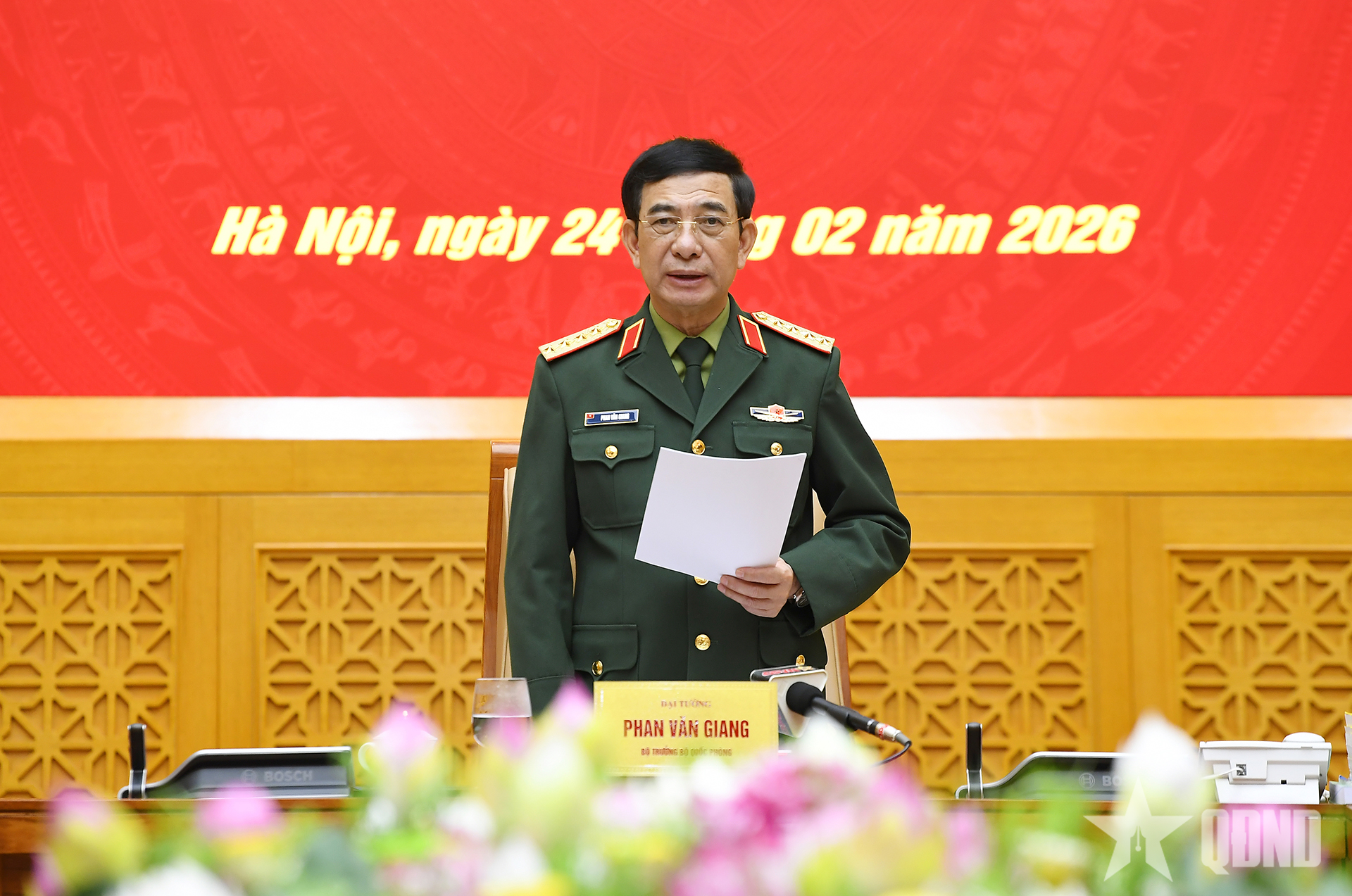 Đại tướng Phan Văn Giang chủ trì Hội nghị giao ban Bộ Quốc phòng đầu Xuân Bính Ngọ 2026

