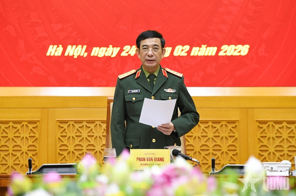Đại tướng Phan Văn Giang chủ trì Hội nghị giao ban Bộ Quốc phòng đầu Xuân Bính Ngọ 2026