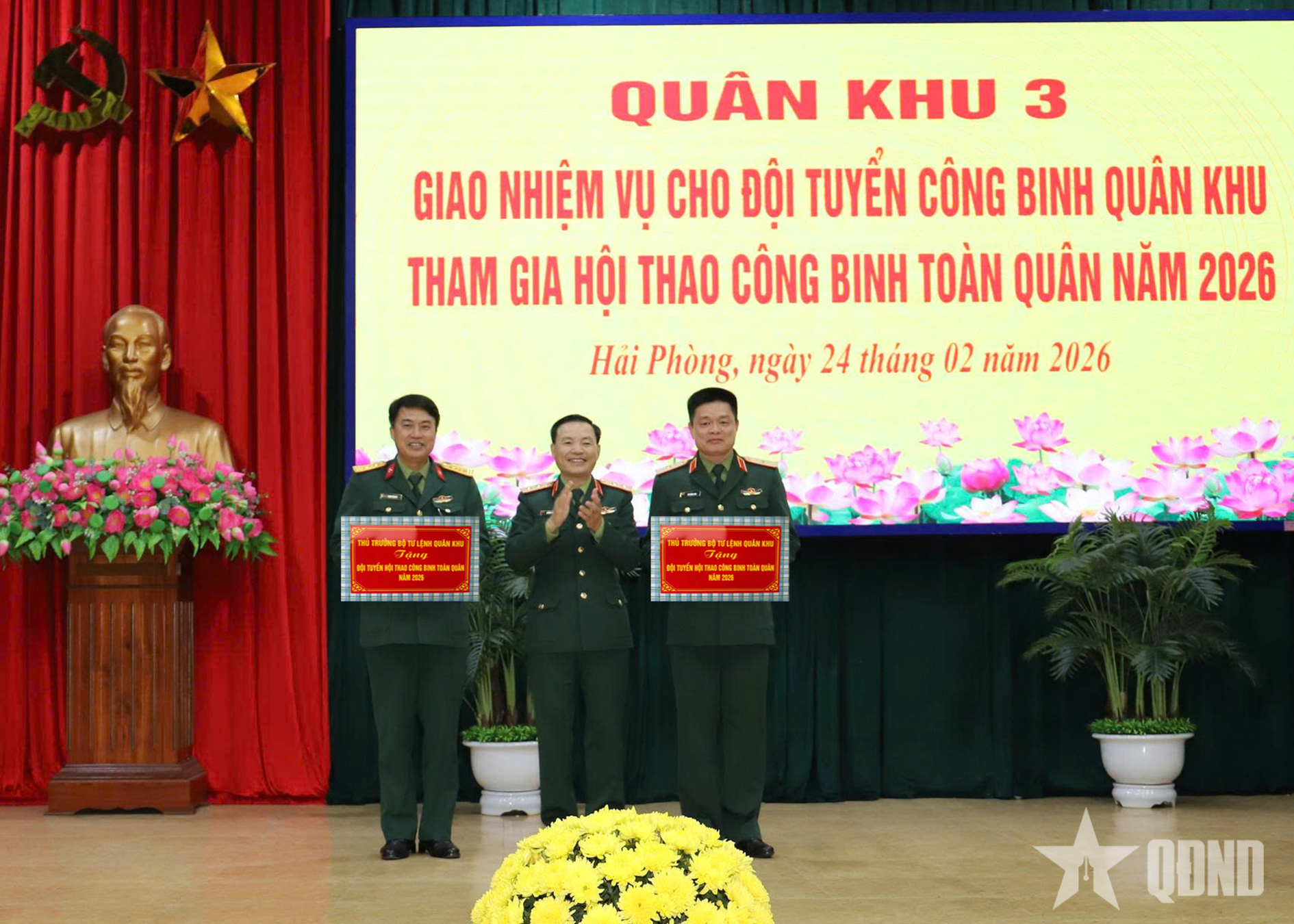 Đội tuyển Công binh Quân khu 3 sẵn sàng tham gia Hội thao Công binh toàn quân năm 2026