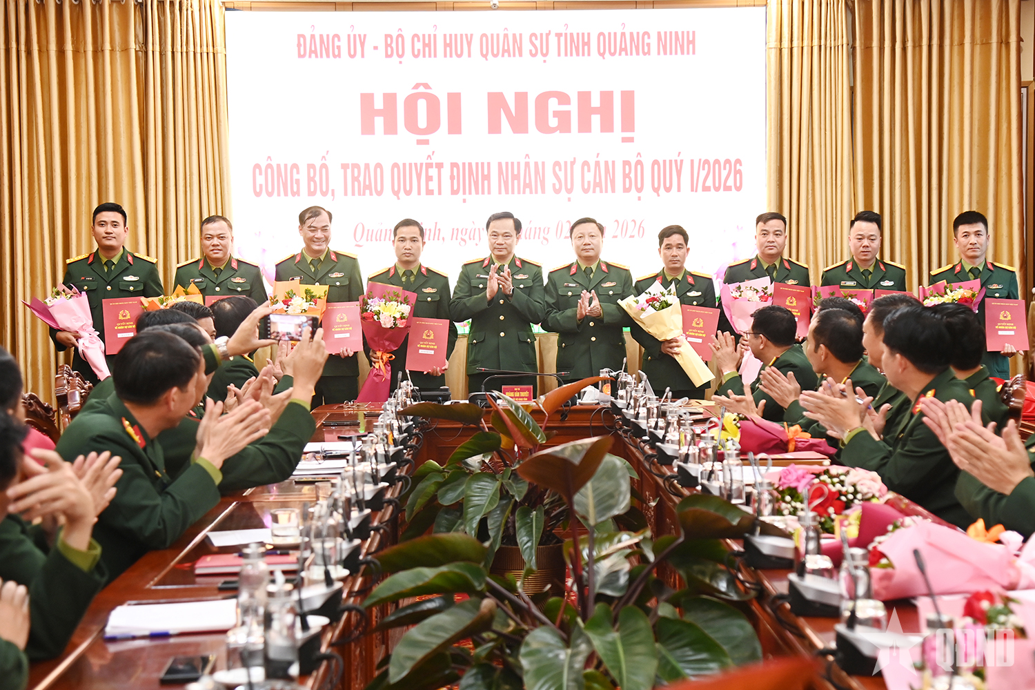 Đảng ủy, Bộ CHQS tỉnh Quảng Ninh công bố, trao quyết định cán bộ quý I năm 2026

