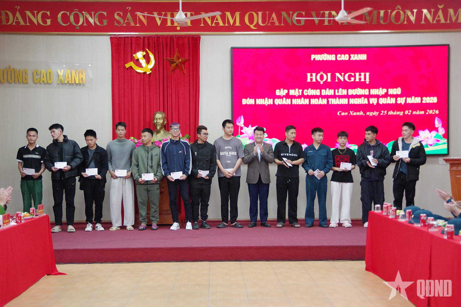 Quảng Ninh: Phường Cao Xanh gặp mặt công dân chuẩn bị lên đường nhập ngũ và quân nhân xuất ngũ năm 2026