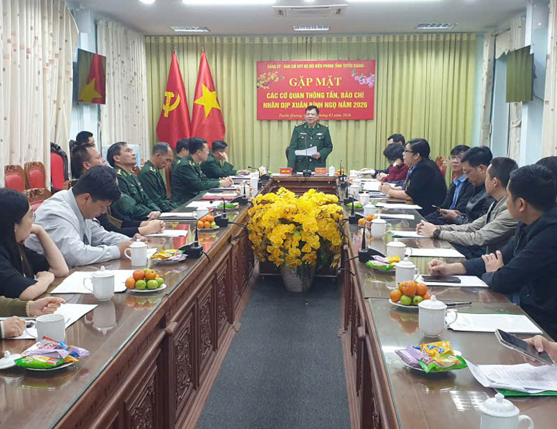 Bộ đội Biên phòng tỉnh Tuyên Quang: Gặp mặt các cơ quan thông tấn, báo chí nhân dịp Xuân Bính Ngọ