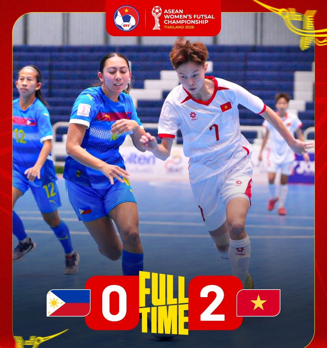 Đội tuyển futsal nữ Việt Nam thắng trận bản lề ở giải Đông Nam Á

