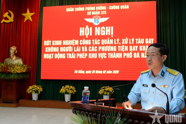 Sư đoàn Phòng không 375 bàn giải pháp xử lý flycam, UAV quanh sân bay Đà Nẵng