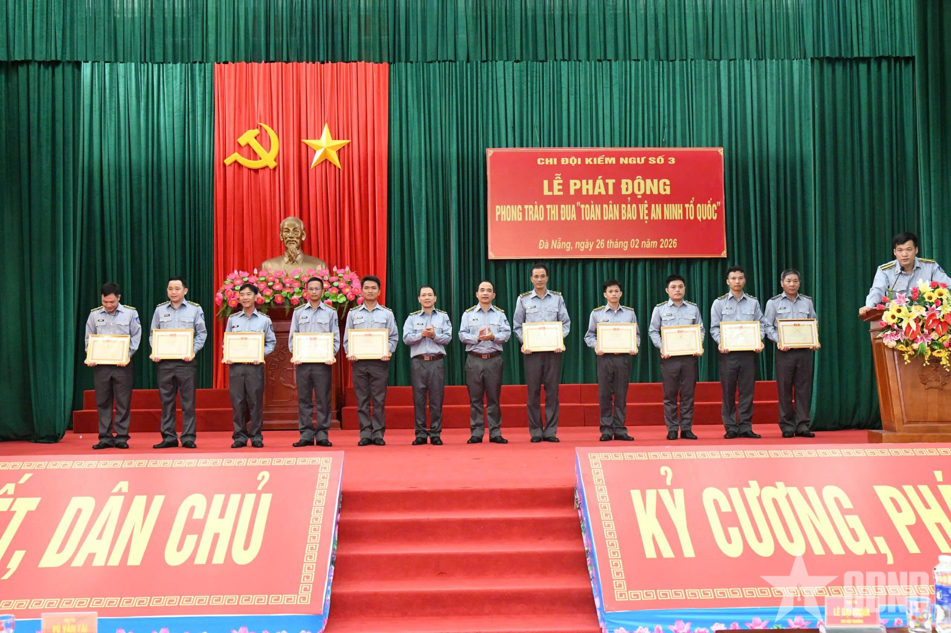 Chi đội Kiểm ngư số 3 phát động Phong trào thi đua “Toàn dân bảo vệ an ninh Tổ quốc” 