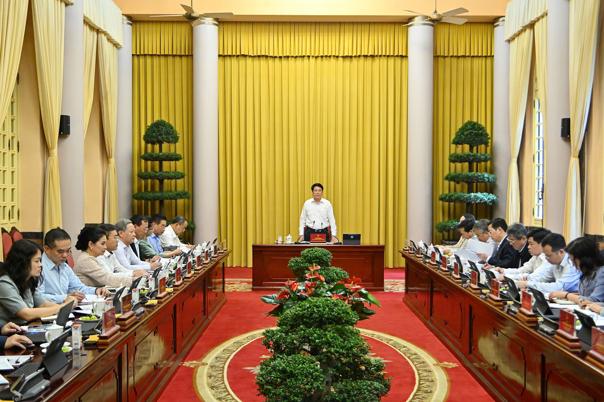 Chủ tịch nước Lương Cường triển khai nhiệm vụ công tác với Văn phòng Chủ tịch nước