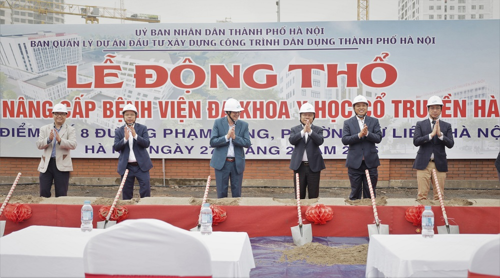 Động thổ dự án nâng cấp Bệnh viện đa khoa Y học cổ truyền Hà Nội
