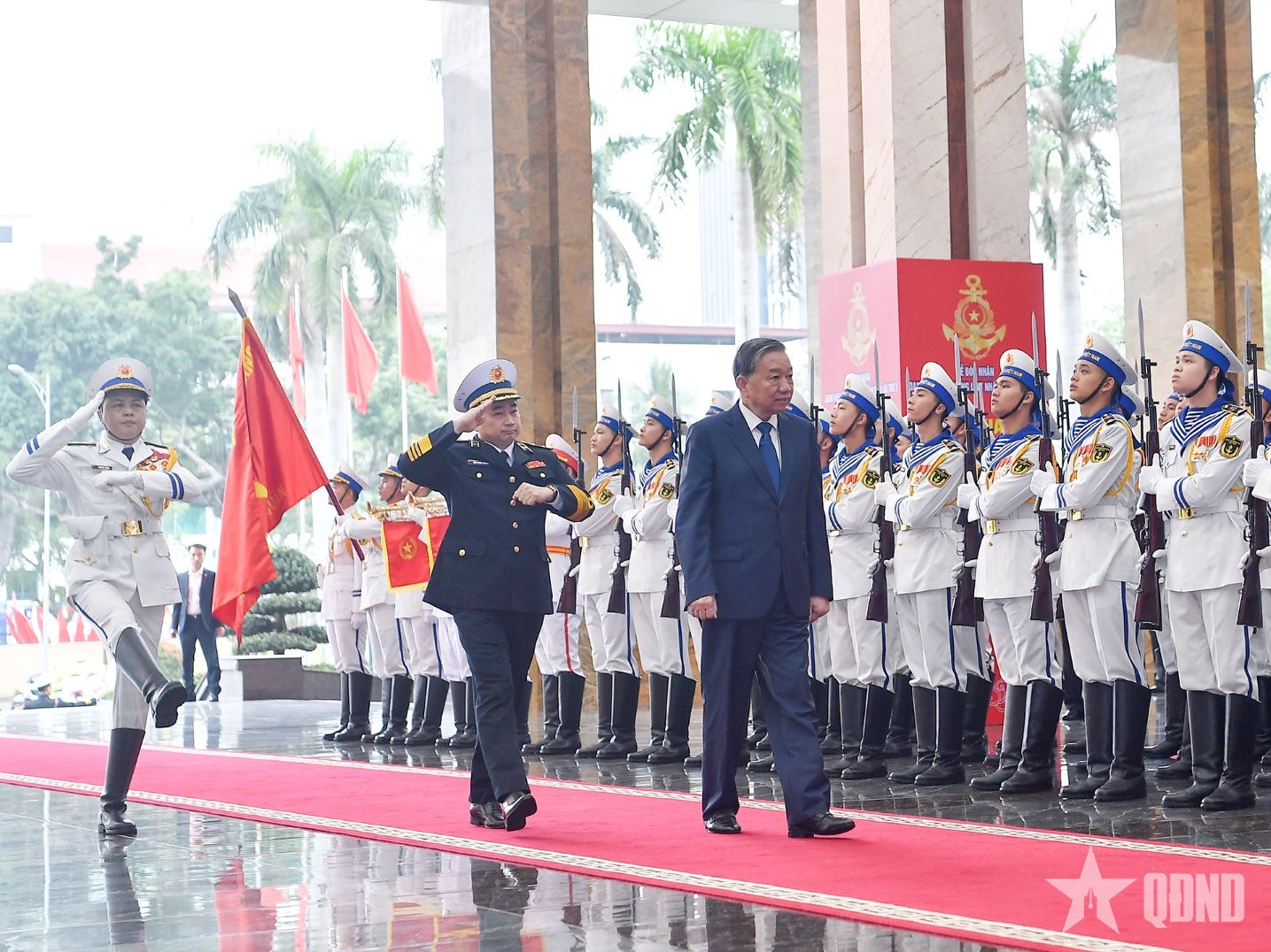 Tổng Bí thư Tô Lâm dự Lễ đón nhận danh hiệu Anh hùng Lực lượng vũ trang nhân dân tại Quân chủng Hải quân