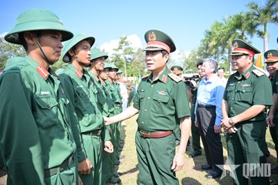Gallery - 	Đại tướng Nguyễn Tân Cương dự Lễ ra quân huấn luyện tại Đồng Tháp