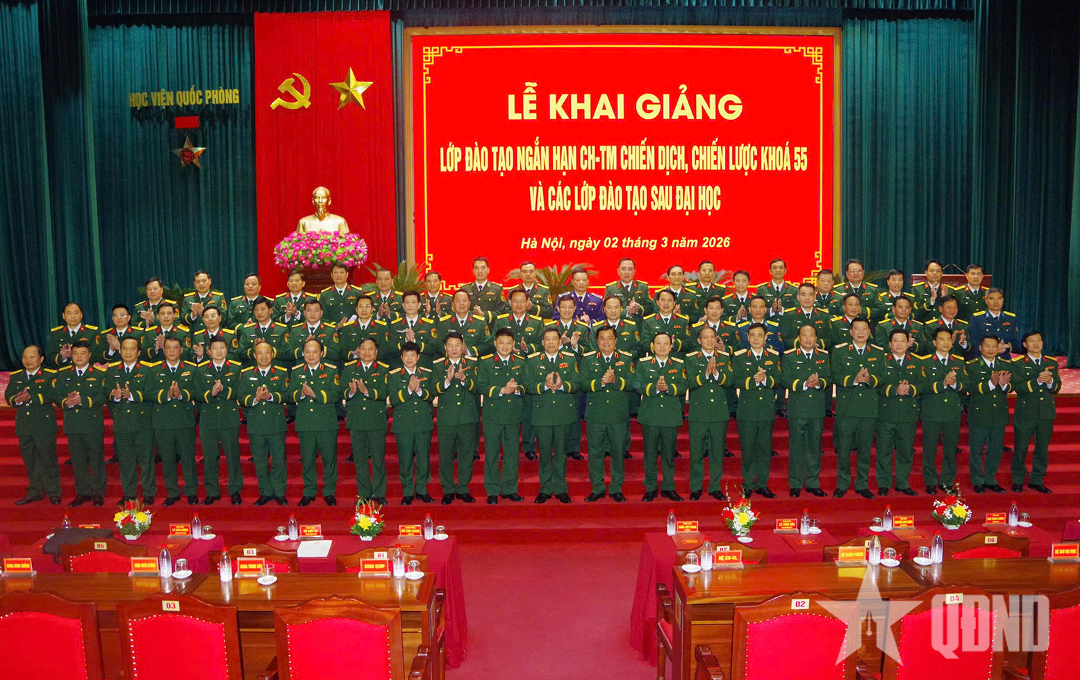 Khai giảng Lớp đào tạo ngắn hạn chỉ huy-tham mưu cấp chiến dịch, chiến lược khóa 55