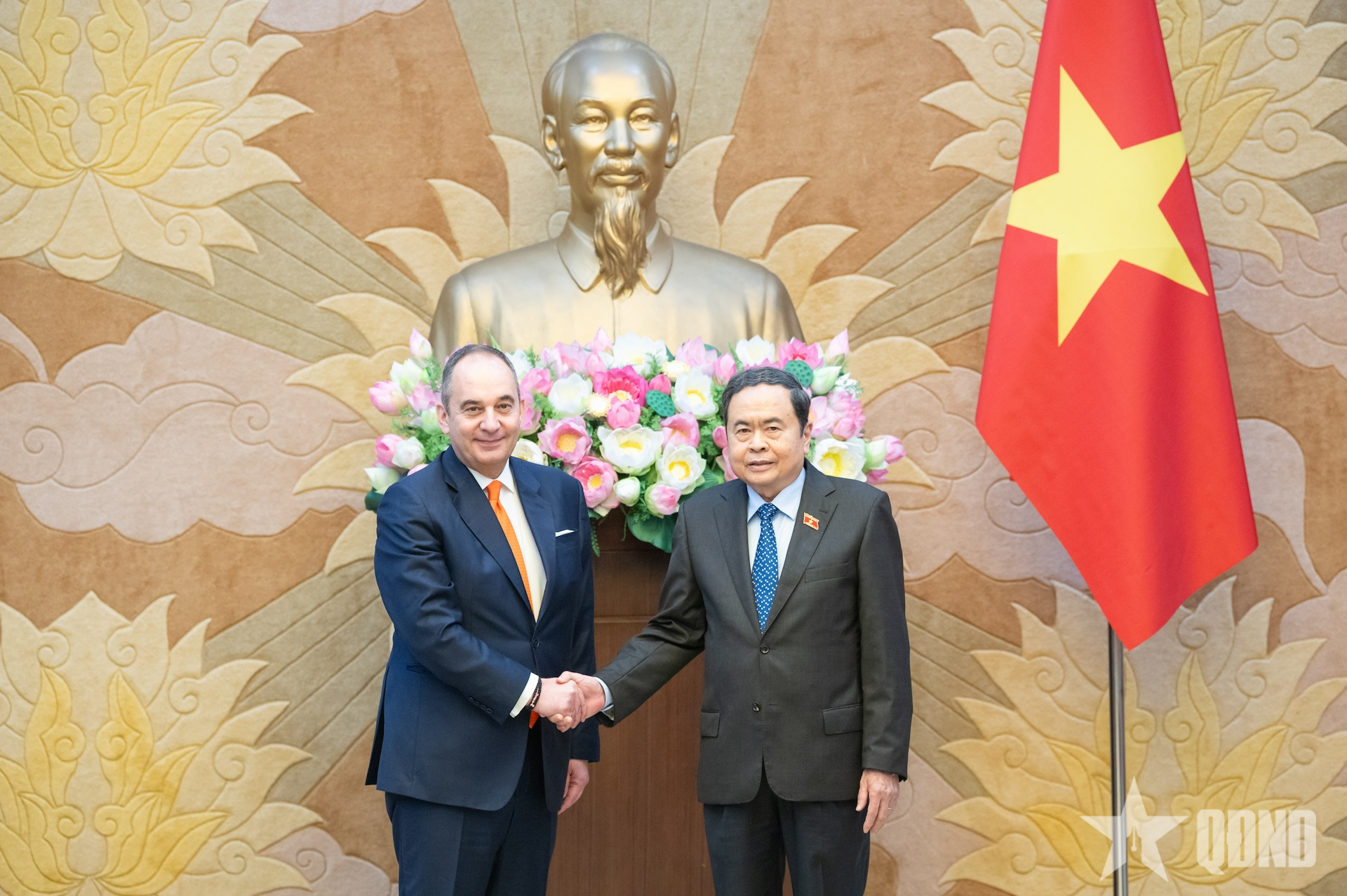 Chủ tịch Quốc hội Trần Thanh Mẫn tiếp Phó chủ tịch thứ nhất Quốc hội Hy Lạp