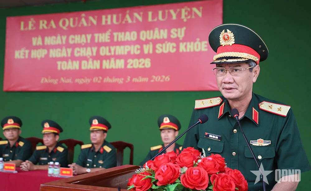 Trường Sĩ quan Lục quân 2 tổ chức “Ngày chạy thể thao quân sự”