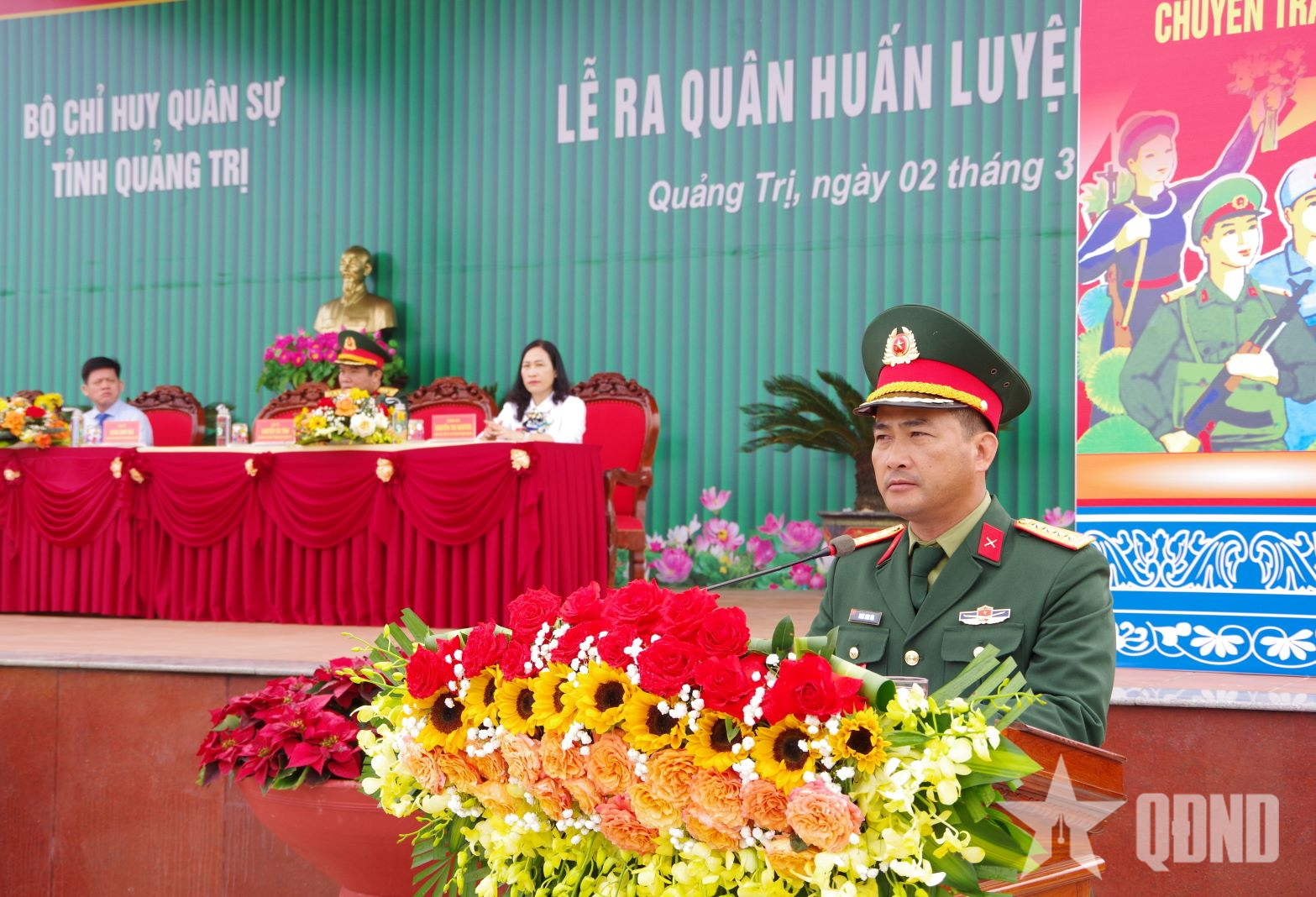 Bộ CHQS tỉnh Quảng Trị tổ chức Lễ ra quân huấn luyện năm 2026
