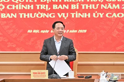 Gallery - 	Công bố quyết định kiểm tra đối với Ban Thường vụ Tỉnh ủy Cao Bằng