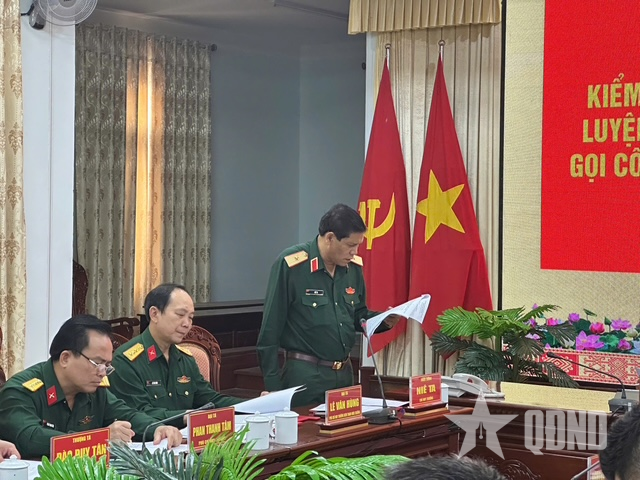 Quân khu 5 kiểm tra công tác gọi công dân nhập ngũ tại tỉnh Đắk Lắk