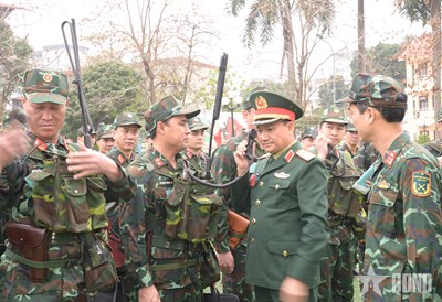 Gallery - 	Đoàn kiểm tra số 1 Bộ Quốc phòng kiểm tra luyện tập chuyển trạng thái