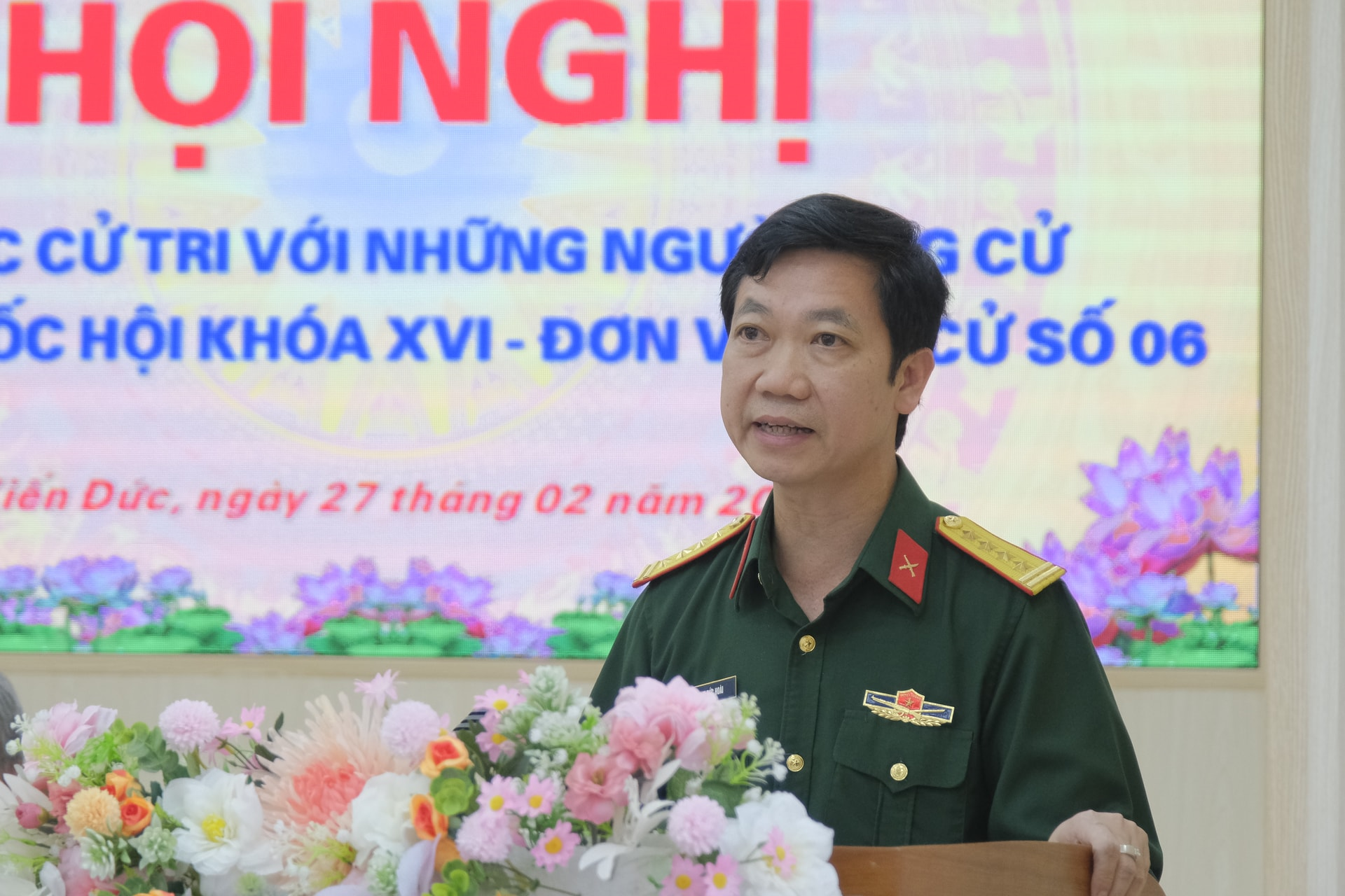 Đại tá Phạm Đức Hoài - ứng viên đại biểu Quốc hội khóa XVI cam kết tích cực, trách nhiệm trong xây dựng pháp luật