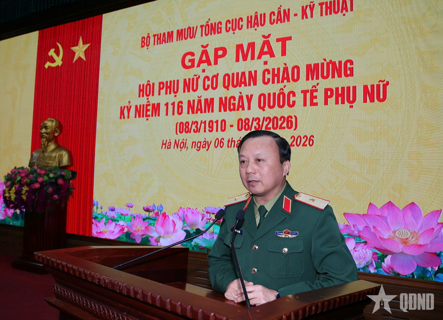 Bộ Tham mưu, Tổng cục Hậu cần - Kỹ thuật gặp mặt nhân dịp kỷ niệm Ngày Quốc tế Phụ nữ

