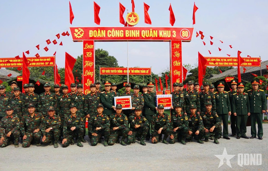 Quân khu 3 giành giải nhất toàn đoàn Hội thao Công binh toàn quân