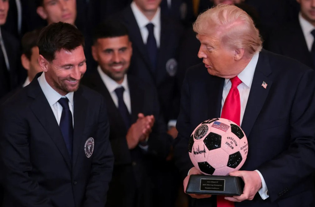 Tổng thống Trump tiếp Messi tại Nhà Trắng