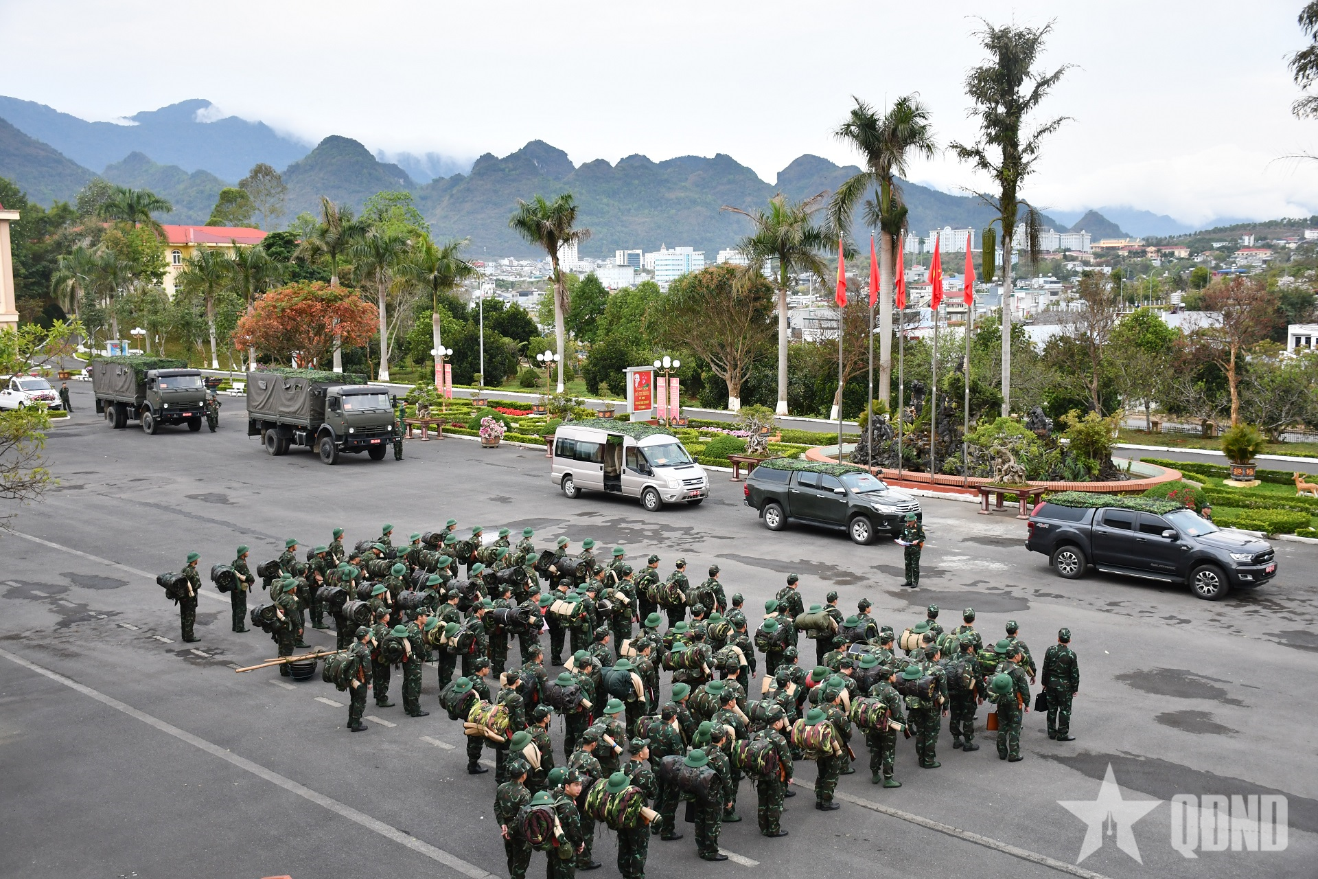 Bộ CHQS tỉnh Lai Châu luyện tập chuyển trạng thái sẵn sàng chiến đấu