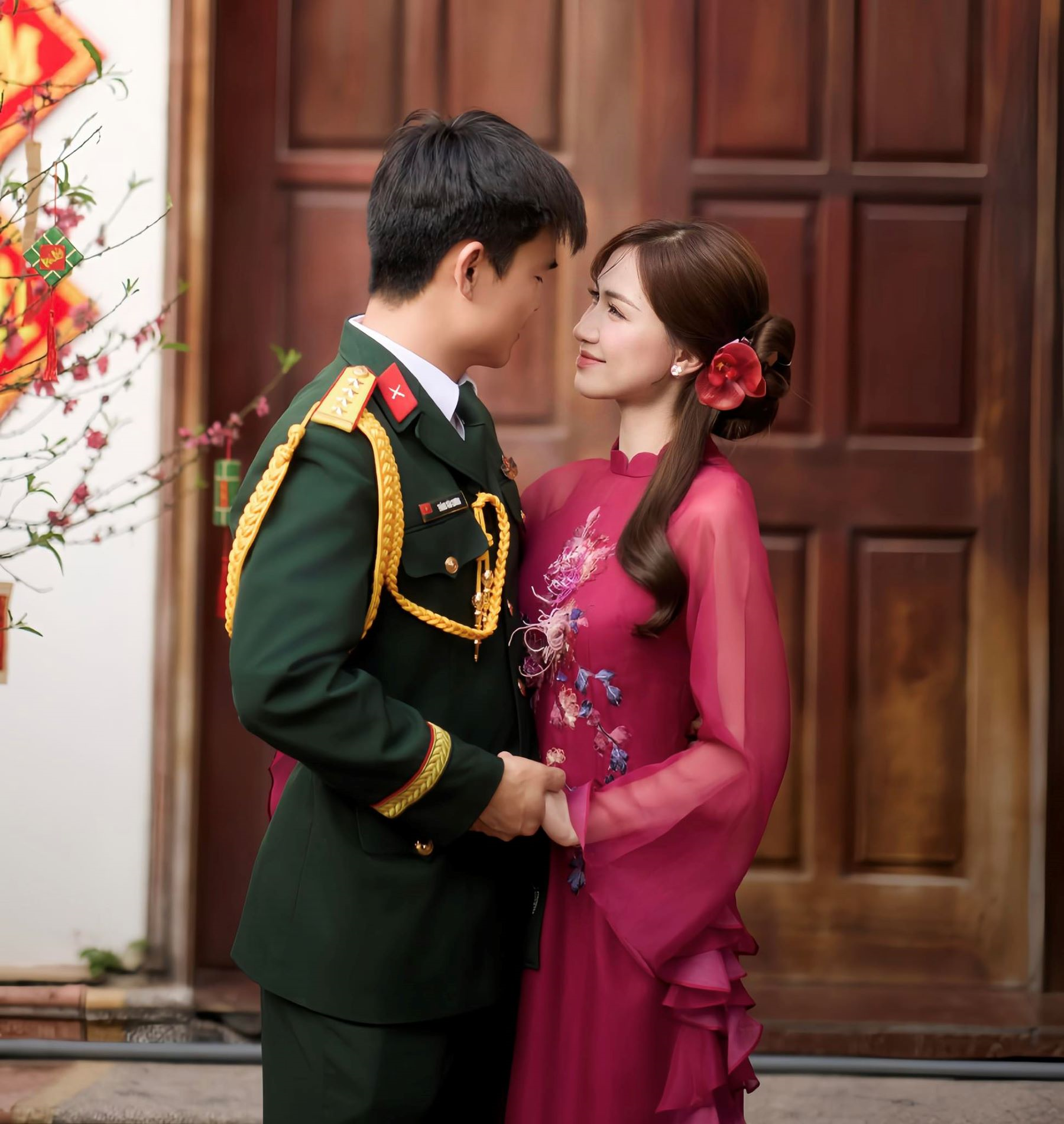 Câu chuyện Hòa Minzy hôn bạn trai và góc nhìn biểu tượng quân phục