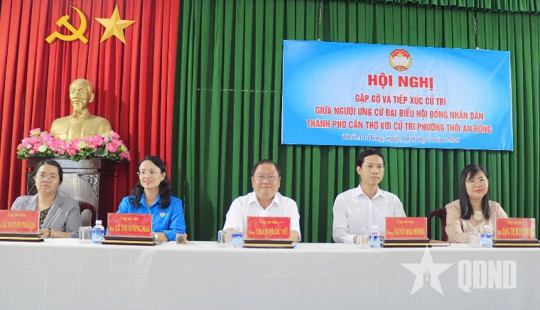 Cần Thơ: Ứng cử viên đại biểu HĐND, đơn vị bầu cử số 3 tiếp xúc cử tri 