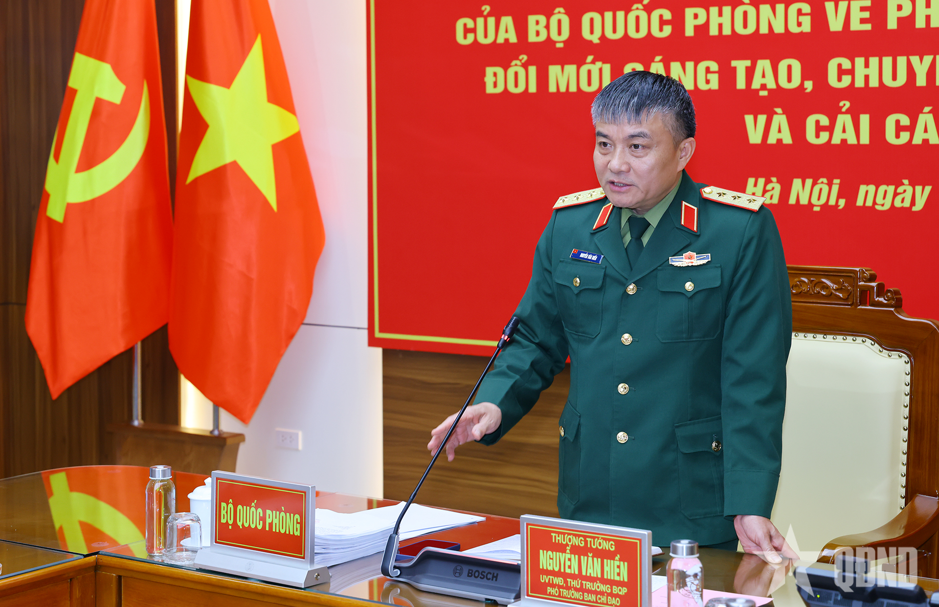 Thượng tướng Nguyễn Văn Hiền: Tiếp tục thúc đẩy phát triển khoa học, công nghệ, đổi mới sáng tạo, chuyển đổi số trong Quân đội

