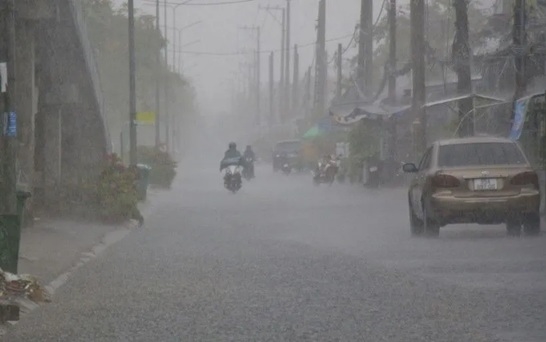 Thời tiết hôm nay 12-3 Đề phòng mưa đá và gió giật mạnh tại duyên hải Nam Trung Bộ