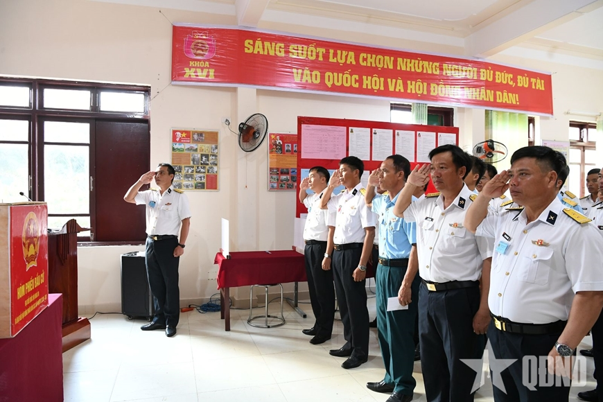 Chuẩn bị kỹ, cử tri đảo Núi Le hoàn thành bầu cử sớm