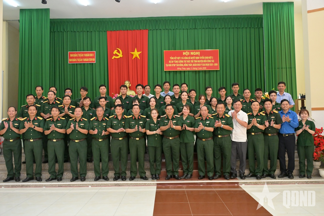 Quân khu 9: Tổng kết đợt 2 Dự án “Tăng cường Trí thức trẻ tình nguyện” giai đoạn 2021 - 2030

