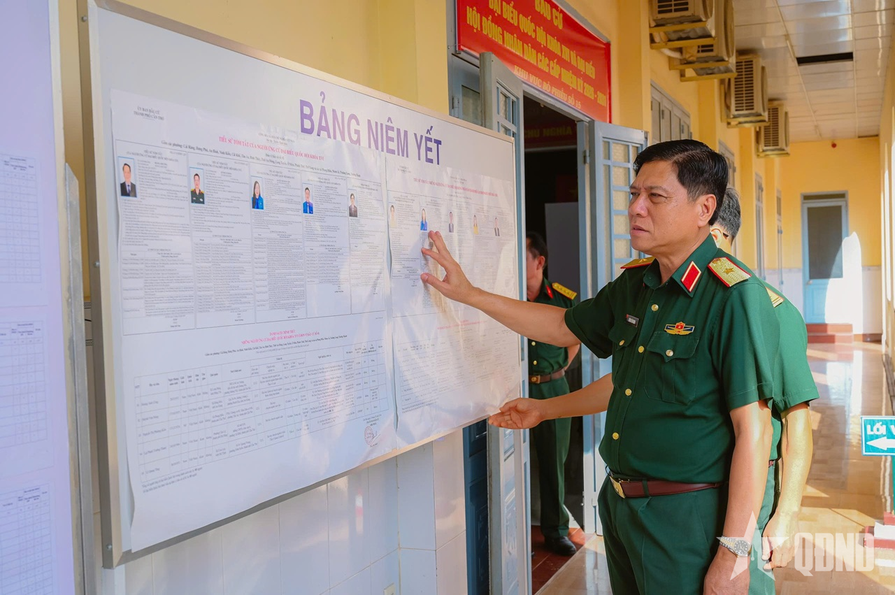 Quân khu 9: Kiểm tra công tác chuẩn bị bầu cử