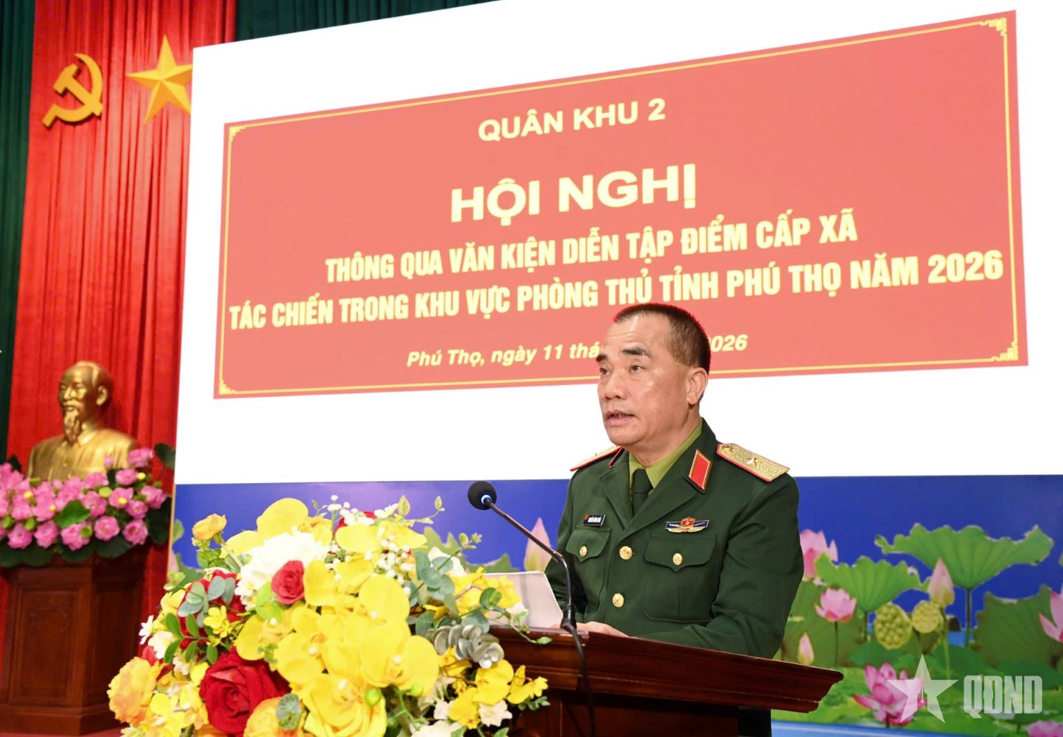 Quân khu 2 kiểm tra, chỉ đạo công tác chuẩn bị diễn tập điểm xã Đồng Lương, tỉnh Phú Thọ

