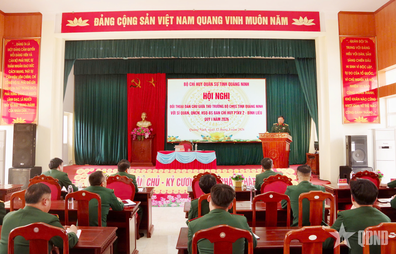 Bộ CHQS tỉnh Quảng Ninh tổ chức đối thoại dân chủ quý I năm 2026