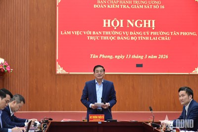 Gallery - Đoàn kiểm tra giám sát số 16 làm việc với phường Tân Phong