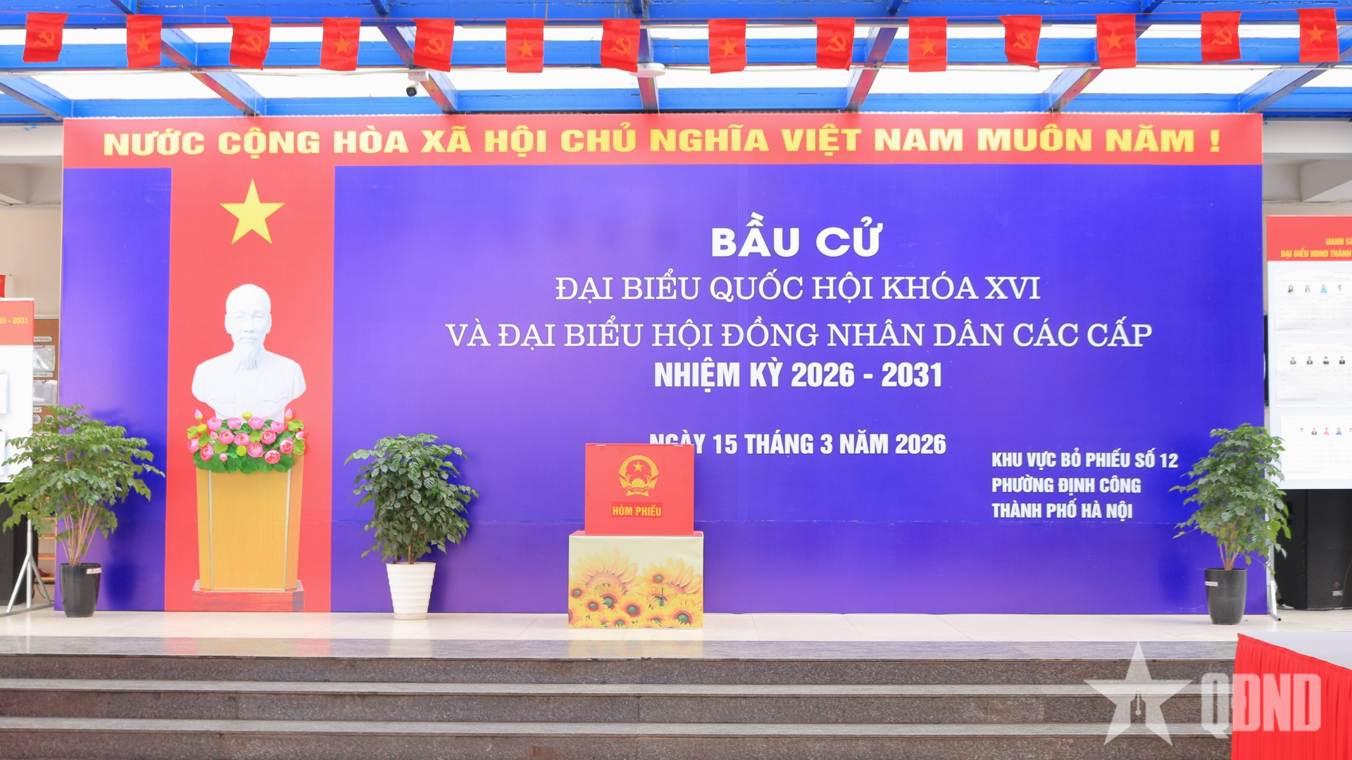 Phường Định Công (Hà Nội) sẵn sàng cho ngày hội toàn dân