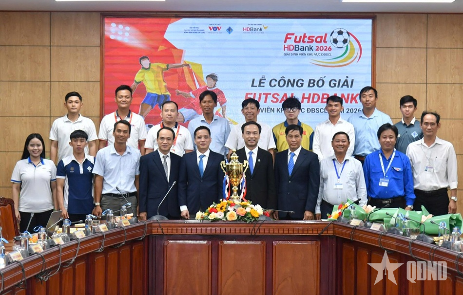 8 đội dự Giải Futsal HDBank Sinh viên khu vực Đồng bằng sông Cửu Long năm 2026

