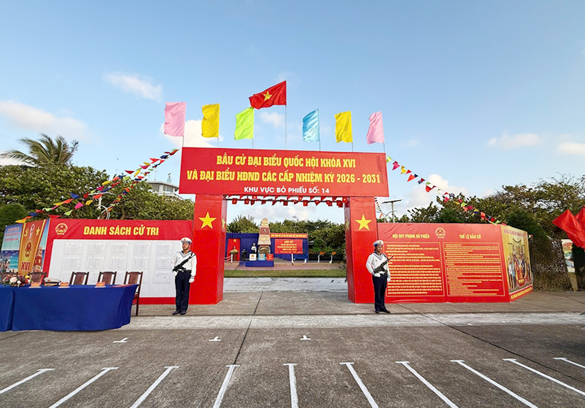 Đặc khu Trường Sa hoàn tất công tác chuẩn bị phục vụ ngày bầu cử Quốc hội khóa XVI