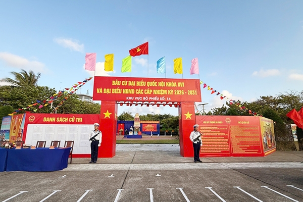 Đặc khu Trường Sa hoàn tất công tác chuẩn bị phục vụ ngày bầu cử Quốc hội khóa XVI